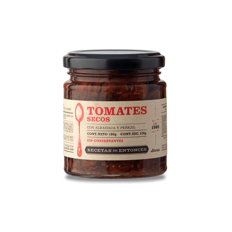 Tomates Secos con Albahaca y Perejil x 120g - Recetas de Entonces
