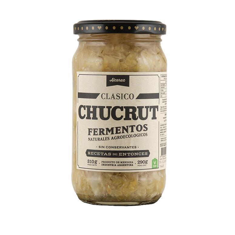 Chucrut Clasico "Fermentos Naturales Agroecologicos" x 290g - Recetas de Entonces