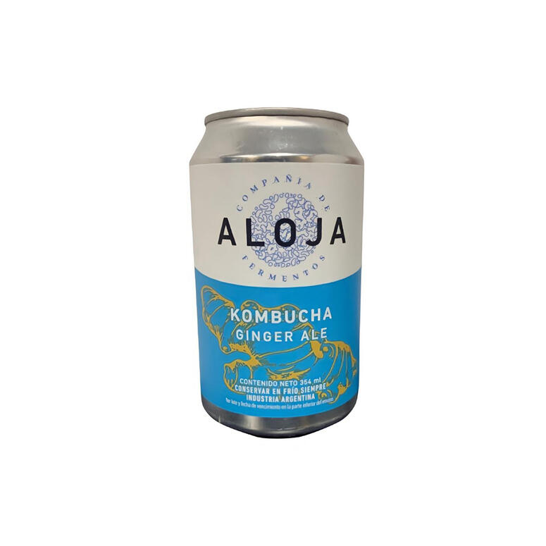 Kombucha Sabor Ginger Ale x 354ml - Aloja