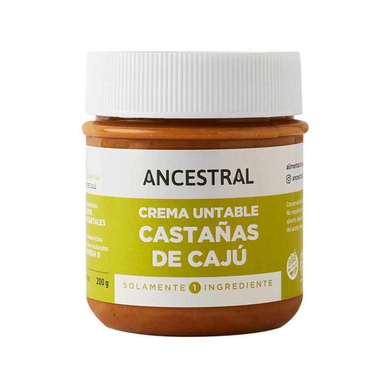 Crema Untable Ancestral Castañas De Caju x 200g - Ancestral