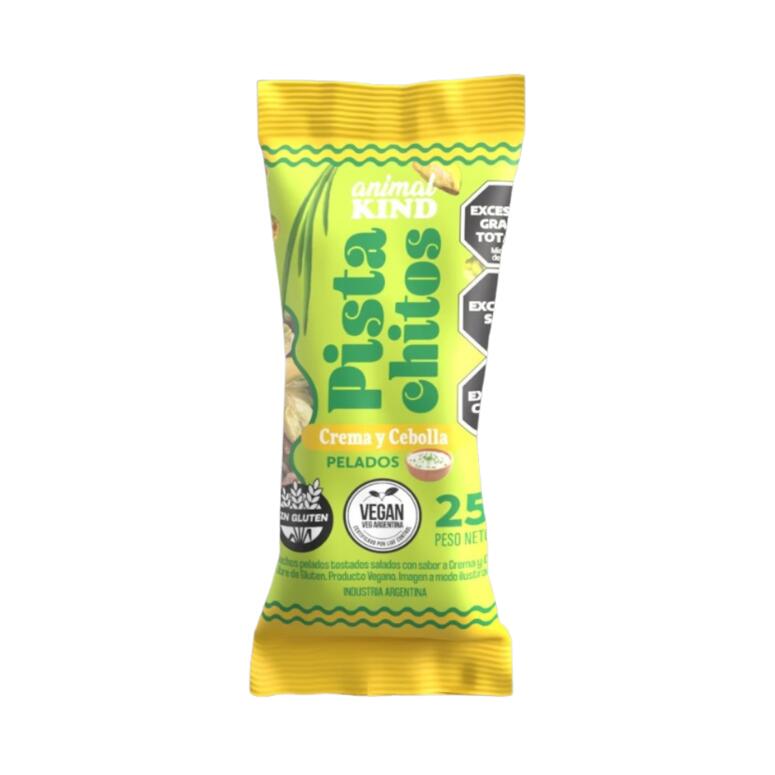 Pistachitos de Crema y Cebolla Pelados x 25g - Animal Kind