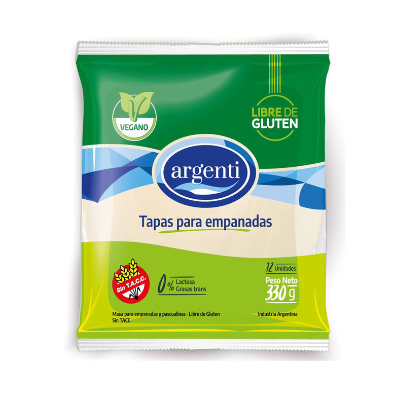 Tapa de Empanada Veganas (12 uni) x 330g - Argenti