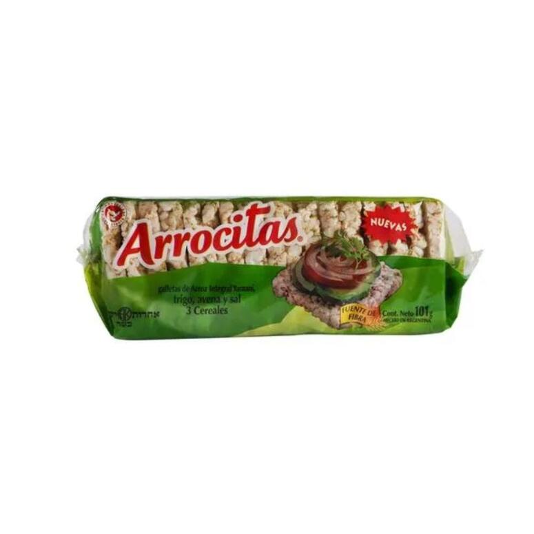 Galletas de Arroz 3 Cereales x 101g - Arrocitas