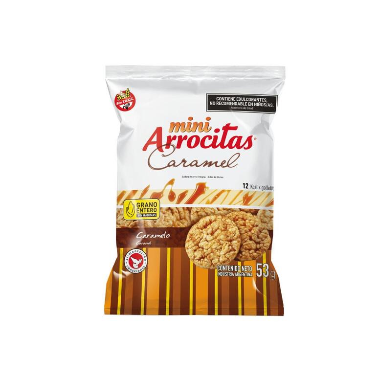 Mini Galletitas de Arroz Sabor Caramel x 53g - Arrocitas