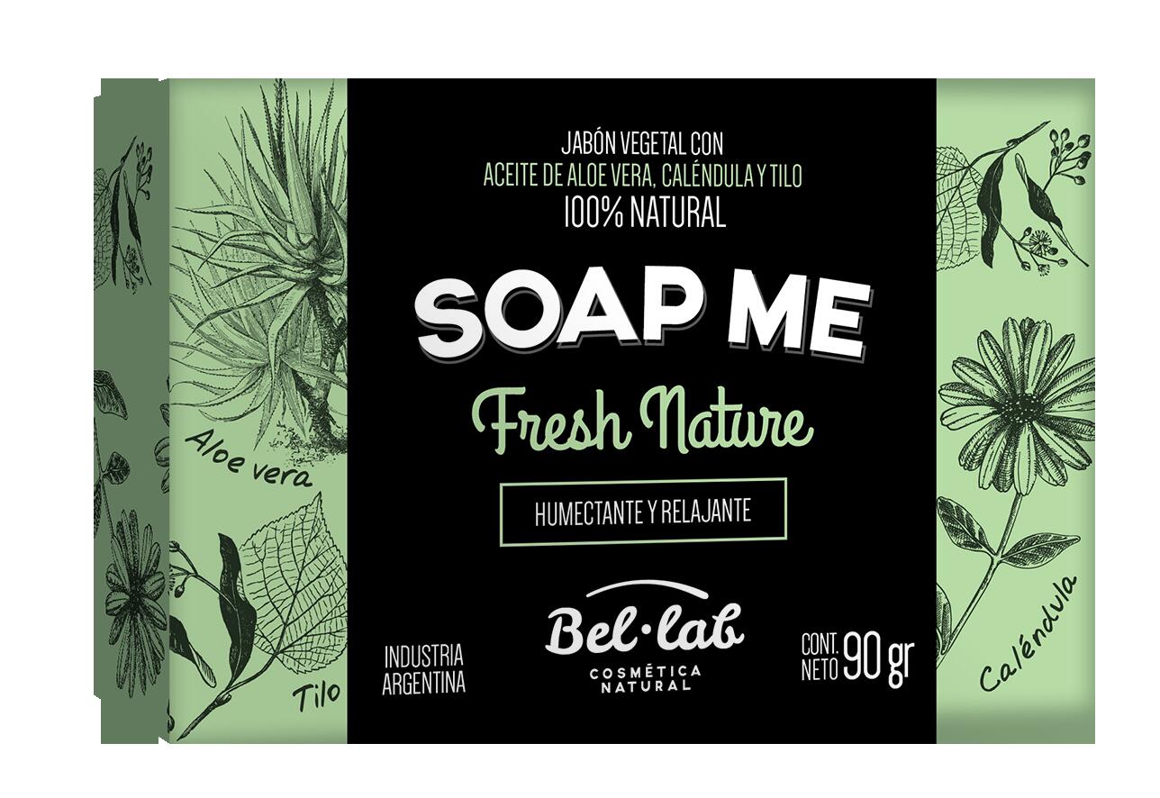 Jabon Vegetal 'Soap Me' Fresh Natural x 90g - Bel Lab