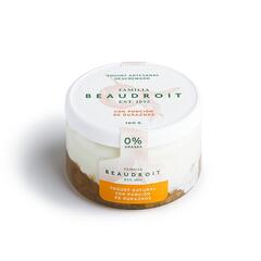 Yogurt Descremado Sabor Sabor Durazno x 160g - Beaudroit