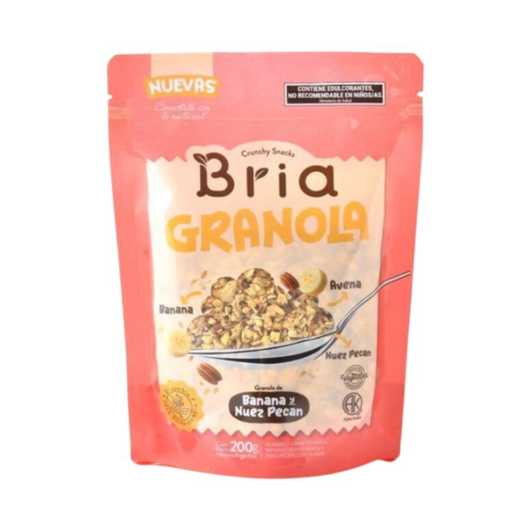 Granola sabor Banana y Nuez Pecan x 200g - Bria