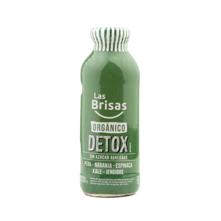 Jugo Detox Organico Naranja, Pera, Kale, Jengibre y Espinaca x 330ml - Las Brisas