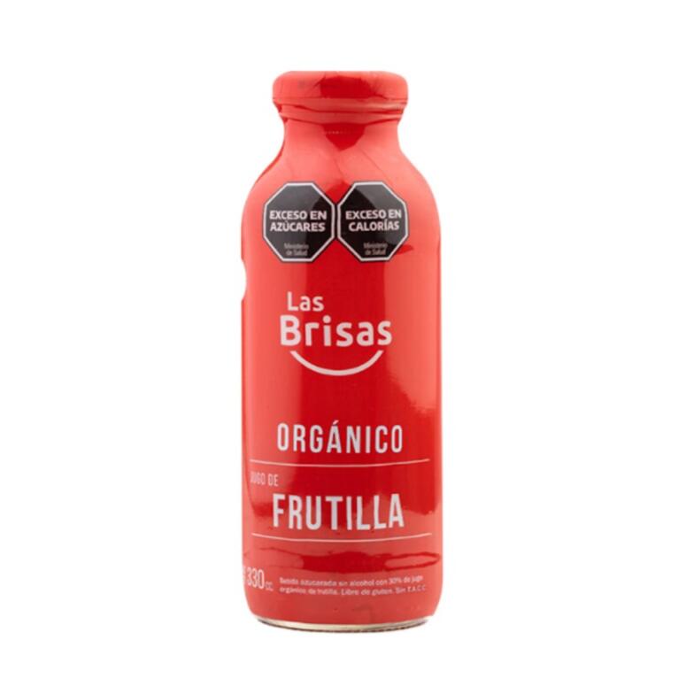 Jugo Organico de Frutilla x 330ml - Las Brisas