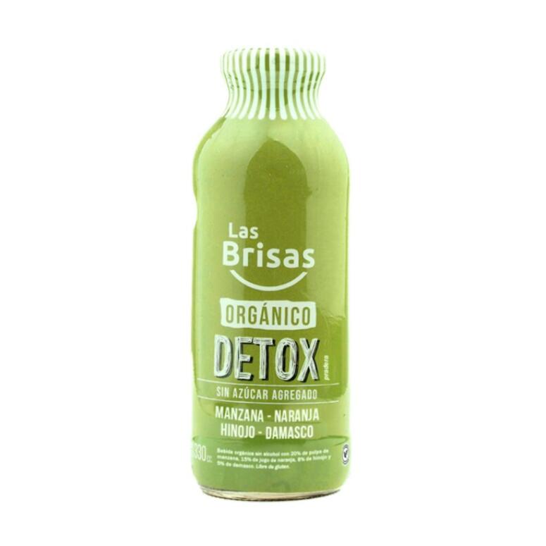 Jugo Detox Organico Sin Azucar (Manzana, Naranja, Hinojo y Damasco) x 330ml - Las Brisas
