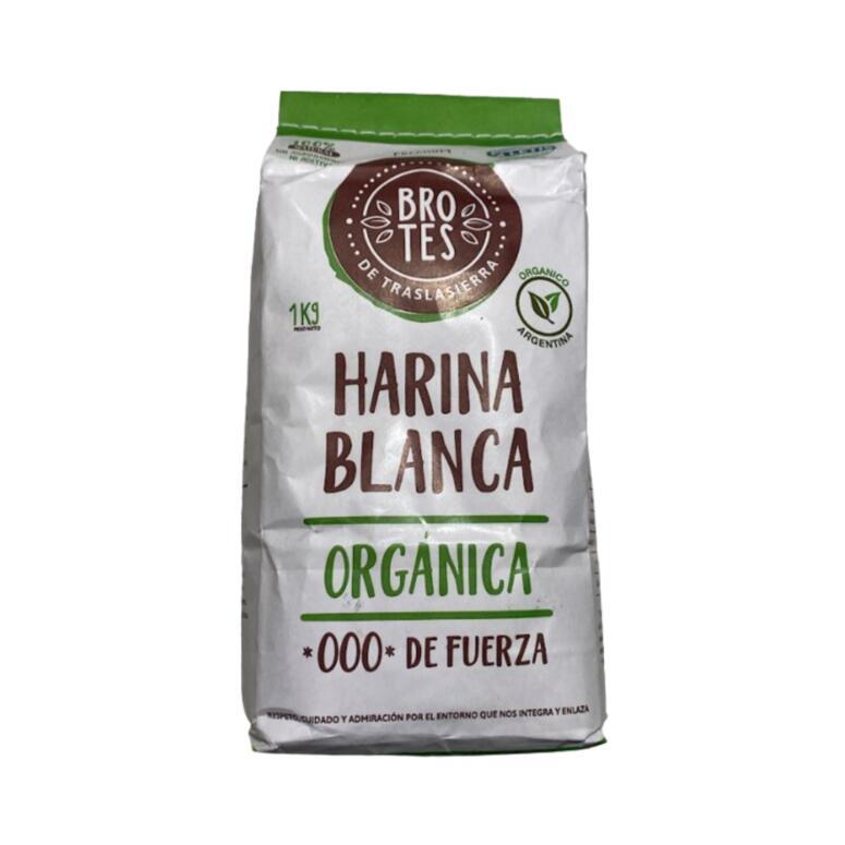Harina Blanca 000 de Fuerza Organica x 1kg - Brotes