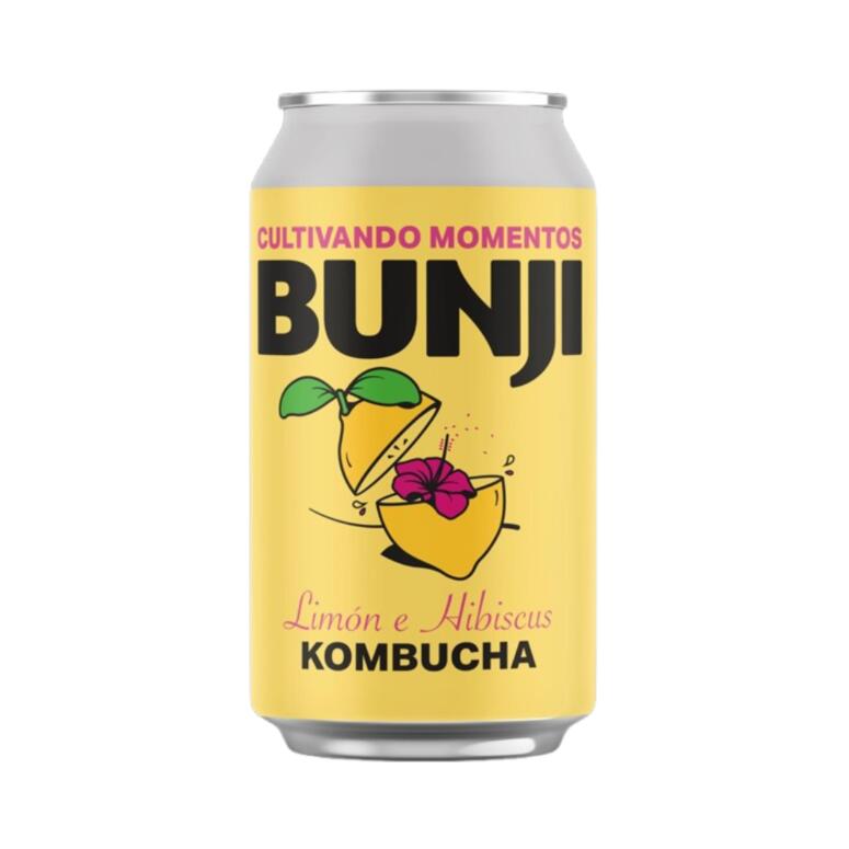 Kombucha Limon e hibiscus x 354ml - Bunji