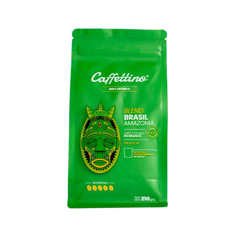 Cafe Blend Brasil Amazonia 100% Arabica Tostado en Granos x 210g - Caffettino