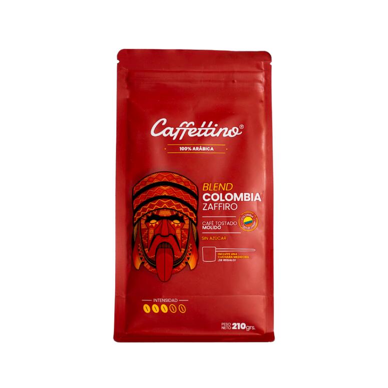 Cafe Blend Colombia Zaffiro 100% Arabica Tostado Molido x 210g - Caffettino