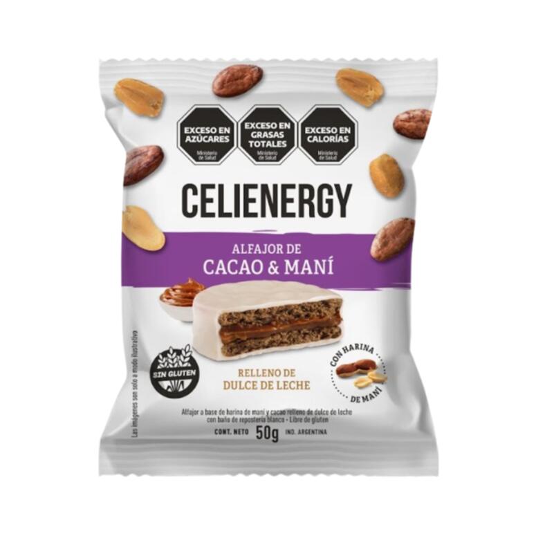 Alfajor de Cacao y Mani x 50g - Celienergy