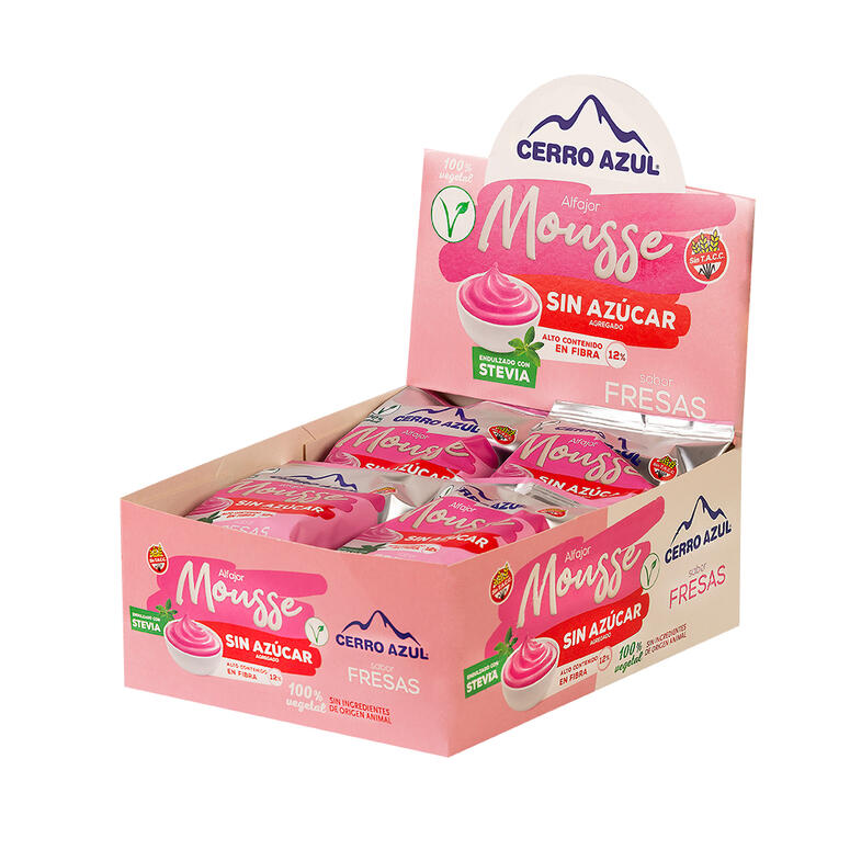 Alfajor Mousse de Fresas x 55g - Cerro Azul