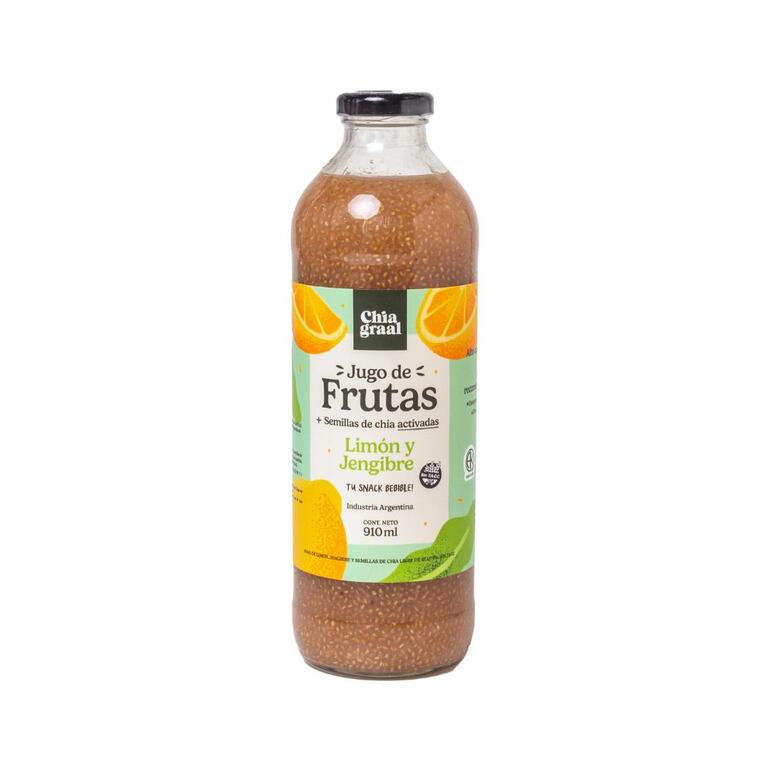 Jugo de Limon, Jengibre & Chia x 910ml - Chia Graal