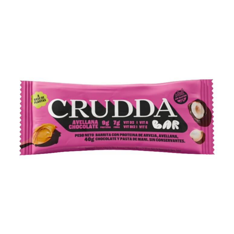 Crudda Bar Proteica sabor Avellana y Chocolate x 40g - Crudda