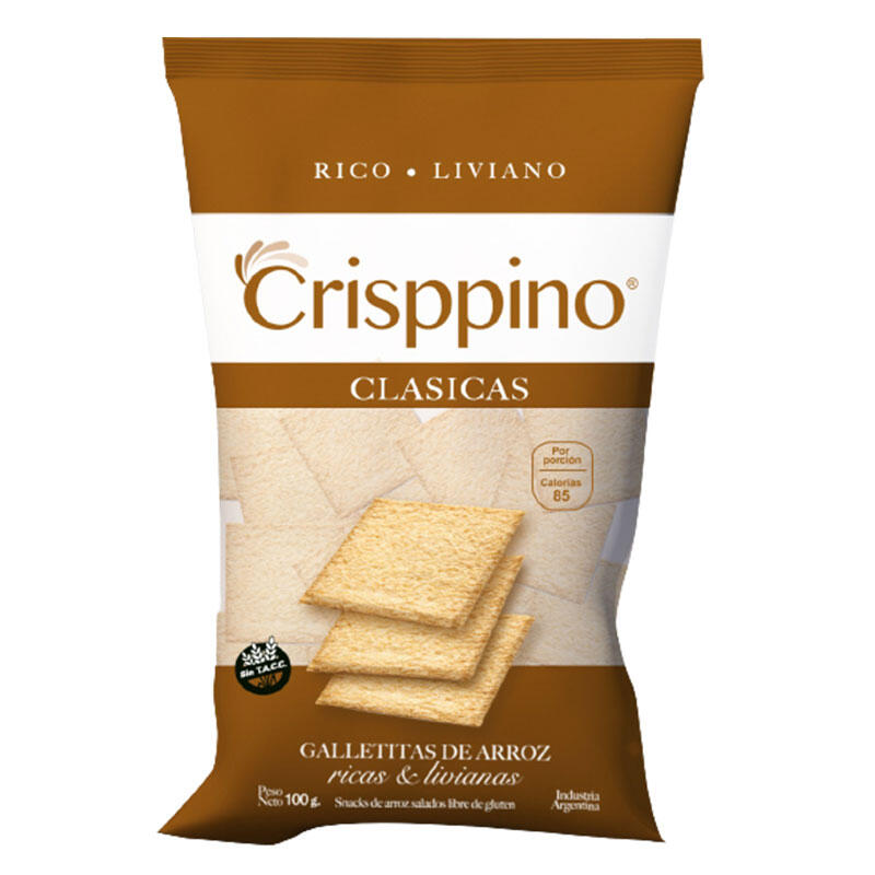 Galletitas de Arroz Clasicas x 100g - Crisppino