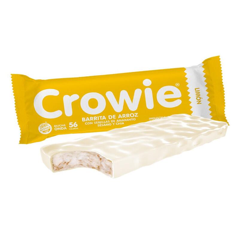 Barra de Arroz con Cobertura de Limon x 12g - Crowie
