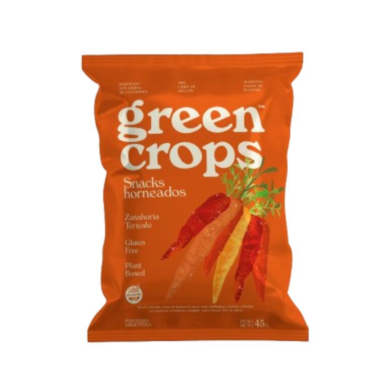 Snacks Horneados Zanahoria Teriyaki x 45g - Green Crops