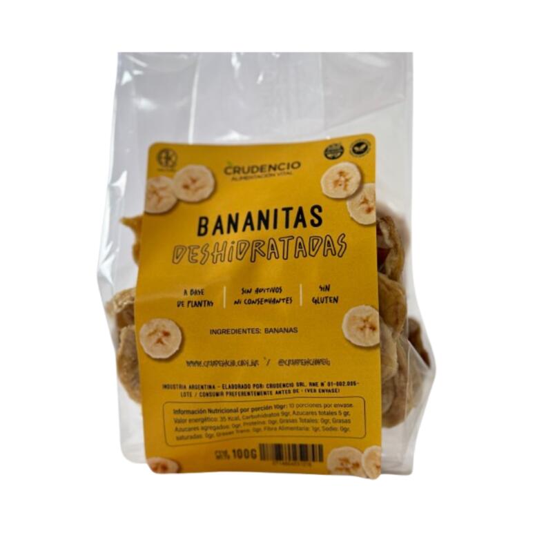 Bananitas Deshidratadas x 100g - Crudencio