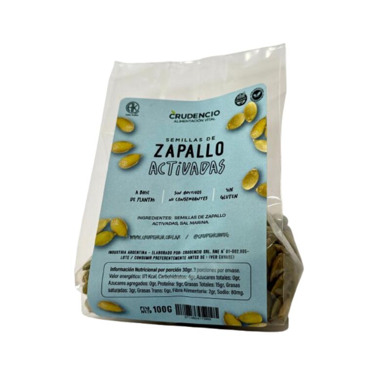 Semillas de Zapallo Activadas x 100g - Crudencio