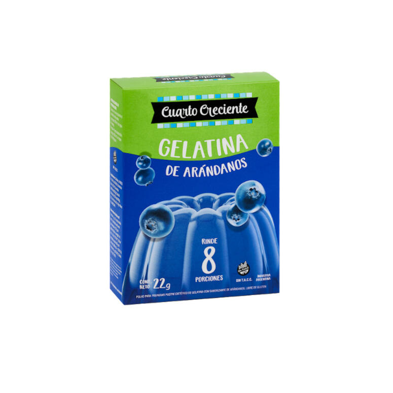 Gelatina Light Sabor Arandano x 22g  - Cuarto Creciente