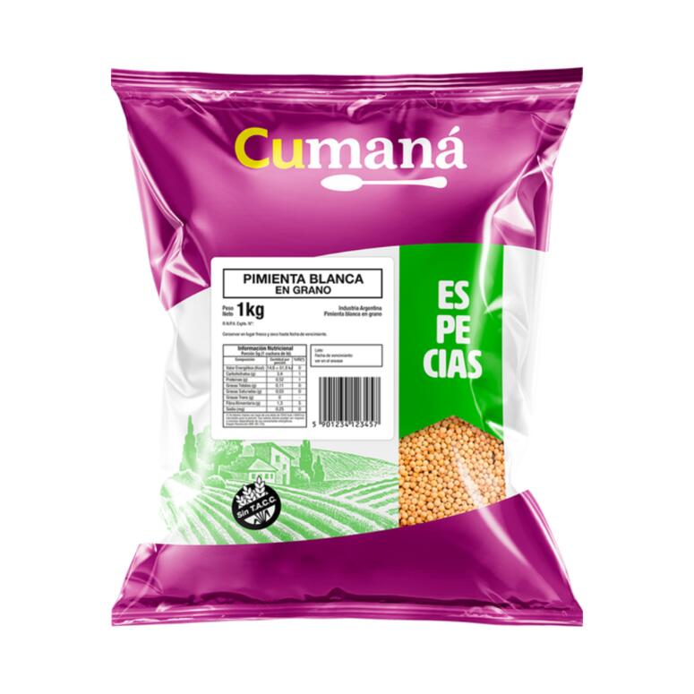 Pimienta Blanca en Grano x 1k - Cumana
