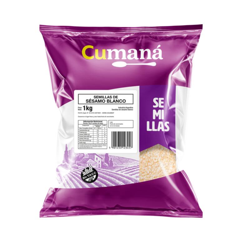 Semilla de Sesamo Blanco x 1k - Cumana