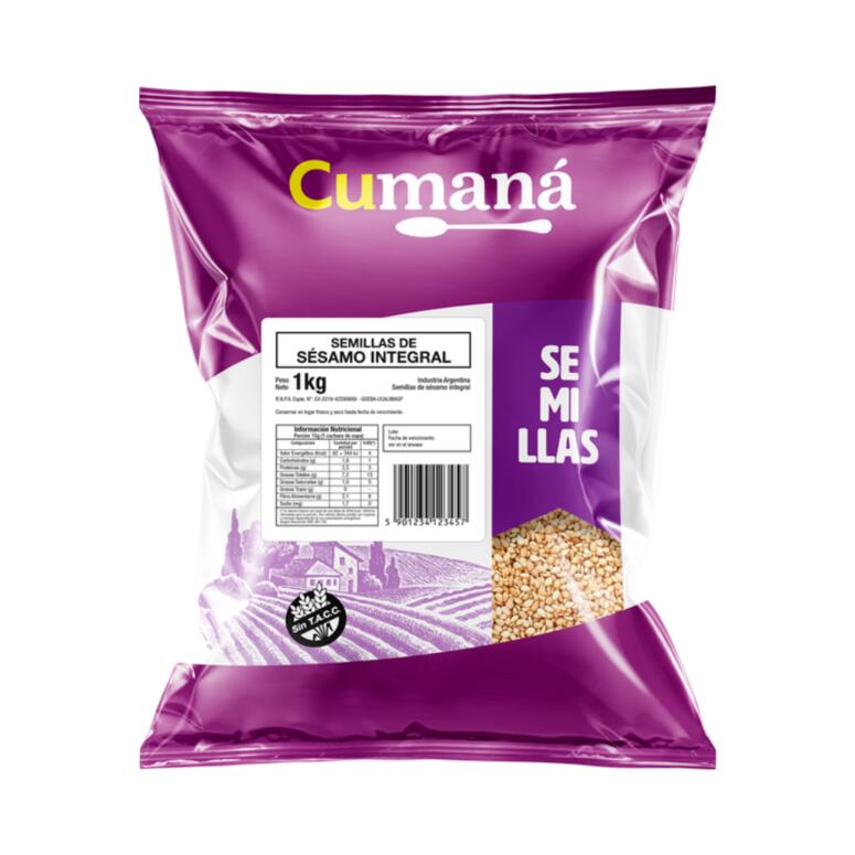 Semilla de Sesamo Integral x 1k - Cumana