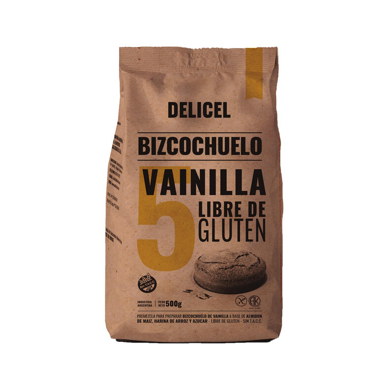 Premezcla de Bizcochuelo de Vainilla x 500g - Delicel