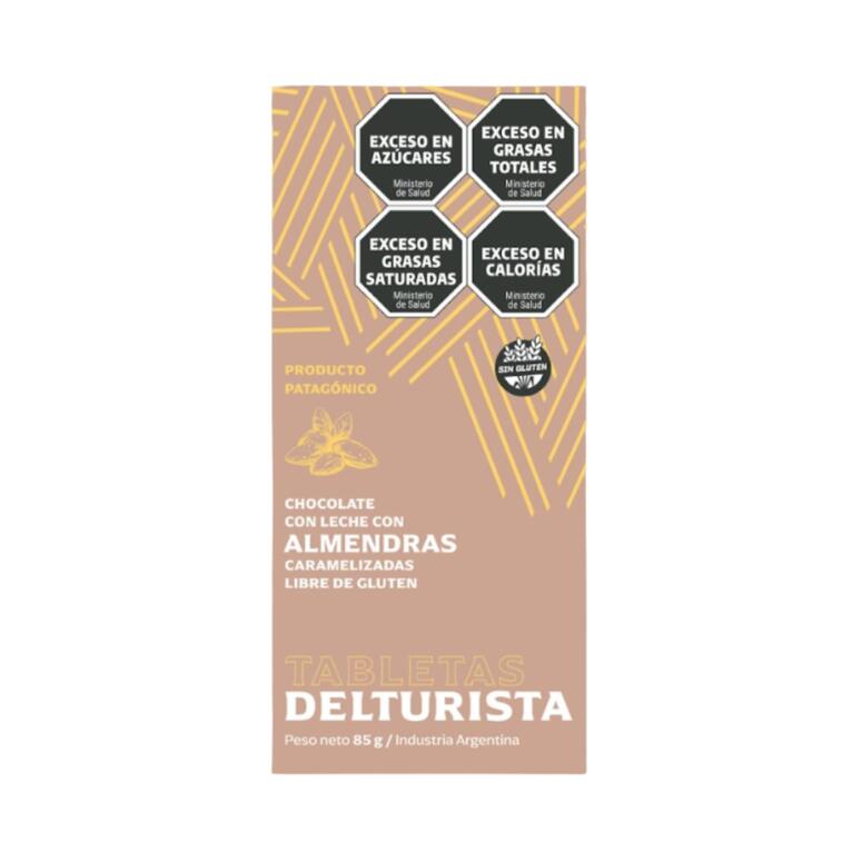 Tableta Chocolate con Leche de Almendras x 85g - Del Turista