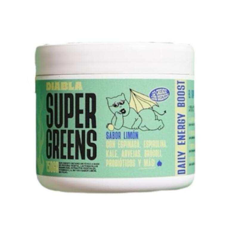 Super Greens Suplemento Dietario sabor Limon x 150g - Diabla
