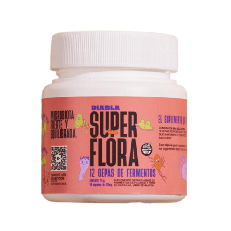 Super Flora Suplemento Dietario a base de Fermentos x 37g - Diabla