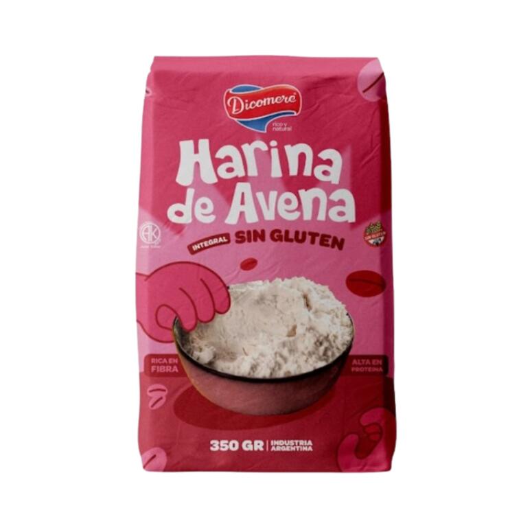 Harina de Avena Integral sin Gluten x 350g - Dicomere