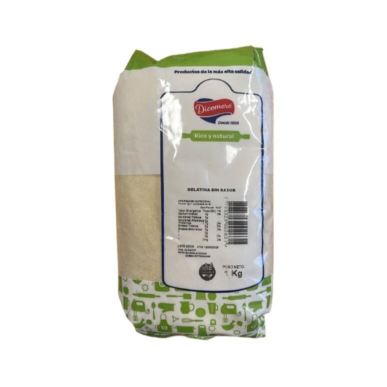 Gelatina sin Sabor x 1k - Dicomere