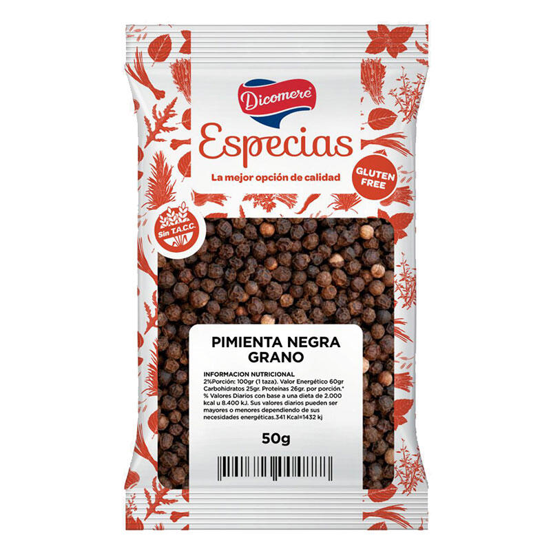 Pimienta Negra en Grano x 30g - Dicomere