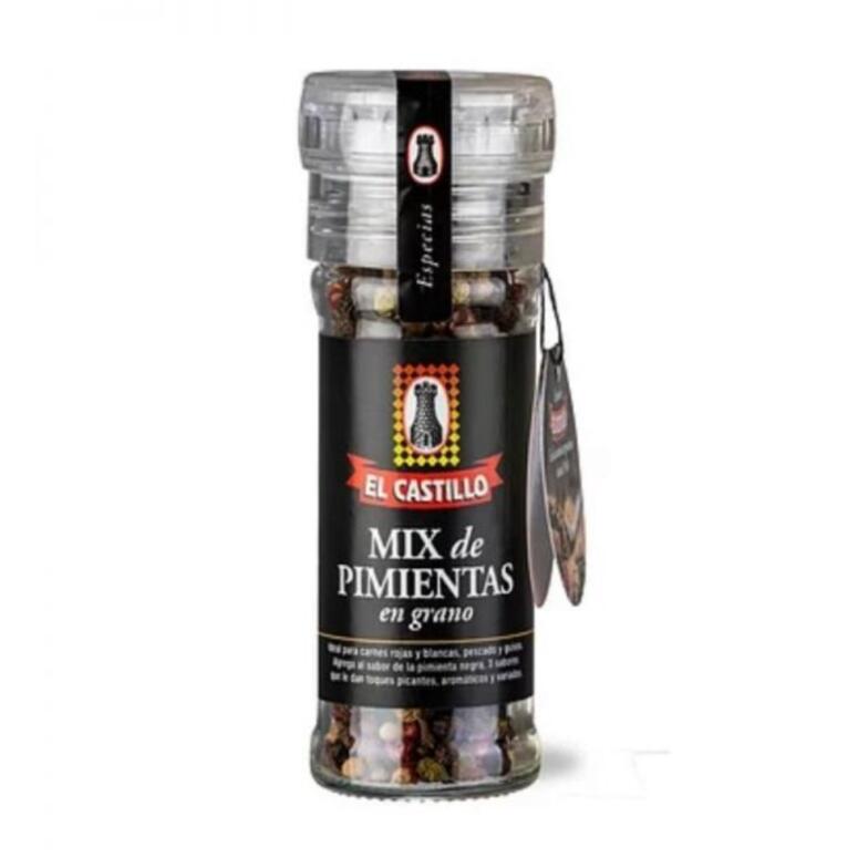 Molinillo Mix de Pimientas en Grano x 40g - El Castillo