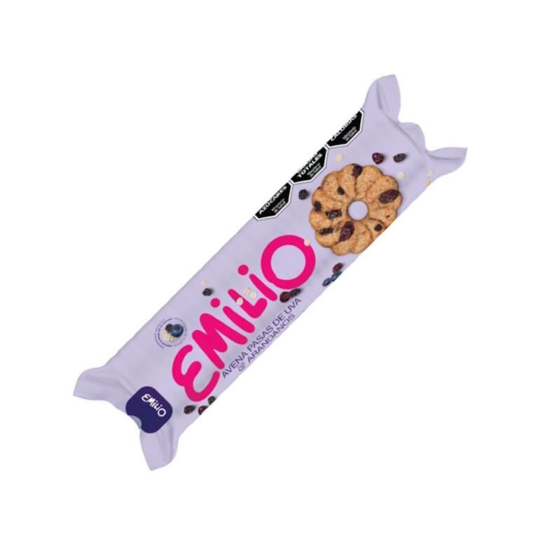 Galleta con Avena Pasas de Uva y Arandanos x 185g - Emilio
