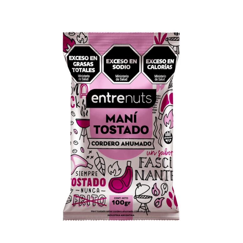 Mani Tostado Cordero Ahumado x 100g - Entrenuts