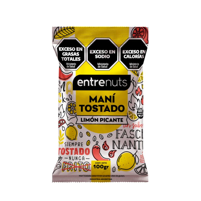 Mani Tostado Limon Picante x 100g - Entrenuts