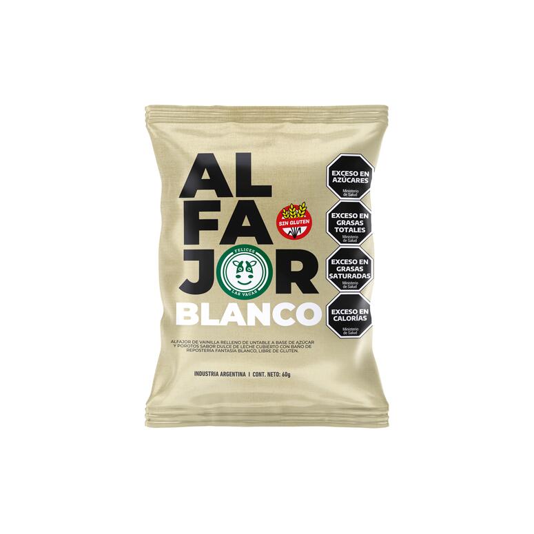 Alfajor Blanco x 60g - Felices las Vacas
