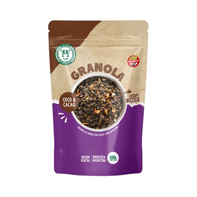 Granola de Avena con Cacao x 300g- Felices las Vacas