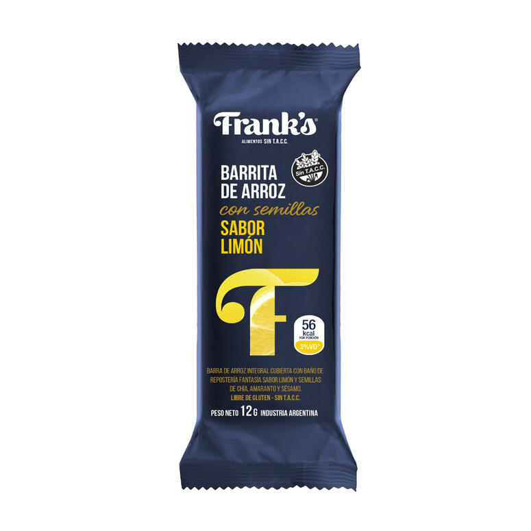 Barrita de Arroz Sabor Limon x 12gr - Franks