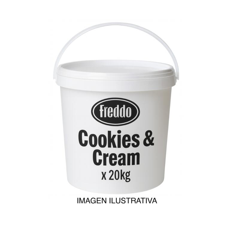 Balde Helado Sabor Cookies & Cream x 20kg - Freddo