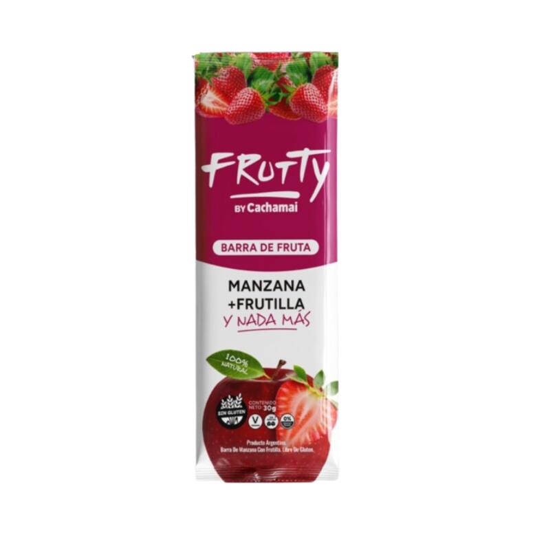 Barra de fruta Manzana y Frutilla x 30g - Frutty