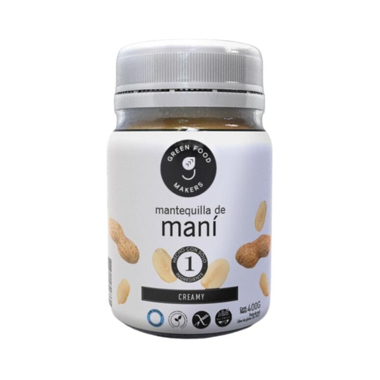 Mantequilla de Mani Creamy x 400g - Green Food Makers