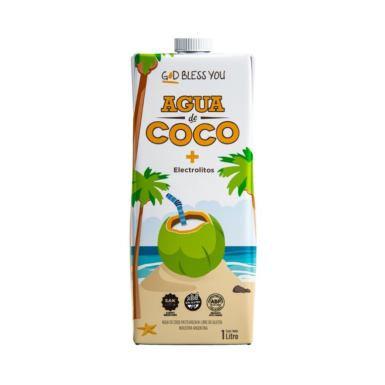 Agua de Coco mas Electrolitos x 1l - God Bless You