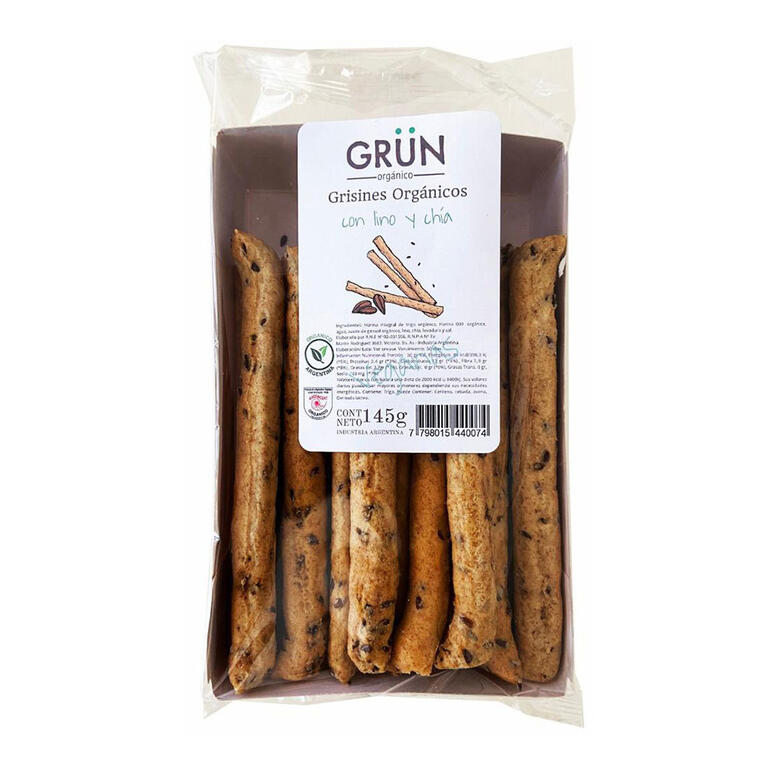 Grisines de Lino y Chia x 145g - Grun